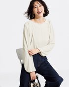 【ドゥクラッセ/DoCLASSE】のUVスラブ・ギャザースリーブプルオーバー ストーン|ID: prp329100004935491 ipo3291000000037103685