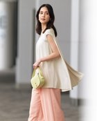 【ドゥクラッセ/DoCLASSE】のUVスラブ・バックフレアロングトップス ストーン|ID: prp329100004935502 ipo3291000000037259193