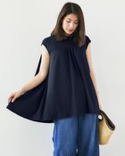 【ドゥクラッセ/DoCLASSE】のUVスラブ・バックフレアロングトップス ネイビー|ID: prp329100004935502 ipo3291000000037259199