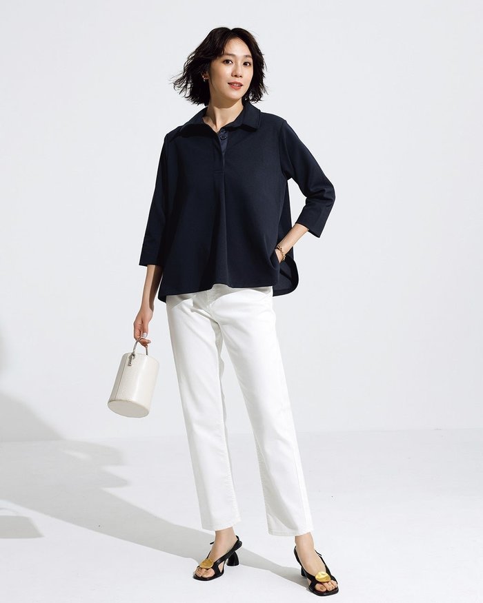 【ドゥクラッセ/DoCLASSE】のストレッチジョーゼット・スキッパーシャツ インテリア・キッズ・メンズ・レディースファッション・服の通販 founy(ファウニー) https://founy.com/ ファッション Fashion レディースファッション Fashion for Women トップス・カットソー Cut & Sew Tops シャツ・ブラウス・オフィスカジュアル Elegant Blouses & Button-Ups ロングTシャツ・Tシャツ Longline T-Shirts & Tees カットソー・ベーシックTシャツ Cut-and-Sewn Tops / Stretch Tees & Basics カットソー Cut and Sewn Top サテン Satin, Glossy Fabric スキッパー Skipper, Open Collar ドレープ Drape, Draping Fabric |ID: prp329100004935507 ipo3291000000037247171