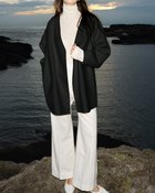 【ドゥクラッセ/DoCLASSE】のクレーターダブルフェイス・ジャケットコート ブラック|ID: prp329100004935511 ipo3291000000037103710