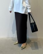 【ドゥクラッセ/DoCLASSE】のドライタッチツイル・バイアスロングスカート ブラック|ID: prp329100004935530 ipo3291000000037259125