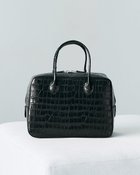 【ドゥクラッセ/DoCLASSE】のMAISON CANAU(メゾンカナウ)・ボックスボストン/クロコ型押M 人気、トレンドファッション・服の通販 founy(ファニー) ファッション Fashion レディースファッション Fashion for Women イタリア Italy エレガント 上品 Elegant クロコ Crocodile, Croc Embossed シンプル Simple, Minimal ボストン Boston ボックス Boxy, Box Shape thumbnail ブラック|ID: prp329100004935539 ipo3291000000037037830