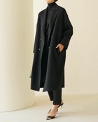 【ドゥクラッセ/DoCLASSE】の尾州ダブルフェイス・チェスターコート ブラック|ID: prp329100004935540 ipo3291000000037259160