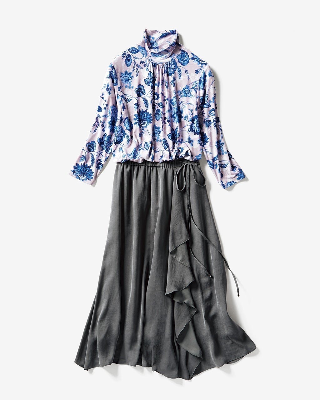 【ドゥクラッセ/DoCLASSE】の□UVスラブ・ハイネック7分袖/花柄 人気、トレンドファッション・服の通販 founy(ファニー) 　ファッション　Fashion　レディースファッション　Fashion for Women　トップス・カットソー　Cut & Sew Tops　シャツ・ブラウス・オフィスカジュアル　Elegant Blouses & Button-Ups　ロングTシャツ・Tシャツ　Longline T-Shirts & Tees　カットソー・ベーシックTシャツ　Cut-and-Sewn Tops / Stretch Tees & Basics　花柄・フラワープリント・モチーフ　Floral Prints & Motifs / Flower Pattern Tops　カットソー　Cut and Sewn Top　ハイネック　High Neck, Mock Neck　 other-1|ID: prp329100004935698 ipo3291000000037039156