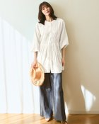 【ドゥクラッセ/DoCLASSE】のコットンボイル・ピンタックロングブラウス 人気、トレンドファッション・服の通販 founy(ファニー) ファッション Fashion レディースファッション Fashion for Women トップス・カットソー Cut & Sew Tops シャツ・ブラウス・オフィスカジュアル Elegant Blouses & Button-Ups ギャザー Gathered, Ruffled シアー Sheer, See-Through スリーブ Sleeve, Long Sleeve / Short Sleeve チュニック Tunic, Long Top 人気 Popular, Best Seller フェミニン Feminine, Girly フロント Front, Front Design 羽織 Haori, Light Jacket おすすめ Recommended / Our Picks 夏 Summer エレガント 上品 Elegant thumbnail ホワイト|ID: prp329100004935699 ipo3291000000037039167