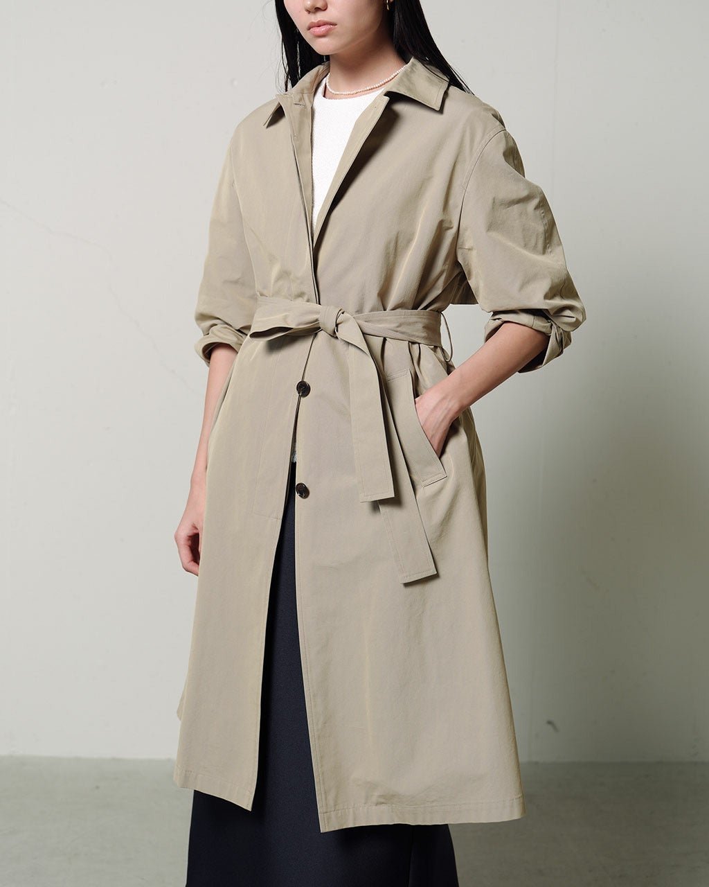 【ドゥクラッセ/DoCLASSE】のイタリアンシャンブレー・ライトトレンチコート 人気、トレンドファッション・服の通販 founy(ファニー) 　ファッション　Fashion　レディースファッション　Fashion for Women　アウター　Coat / Outerwear Collection　コート・ロングコート・ピーコート　Long Coats, Peacoats & More　トレンチコート / 春秋の定番アウター　Trench Coats　新作・新入荷　New Arrivals / New In　エレガント 上品　Elegant　シャンブレー　Chambray, Denim-Like Fabric　トレンチ　Trench, Trench Coat　フロント　Front, Front Design　 other-1|ID: prp329100004935700 ipo3291000000037039174