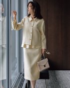 【ドゥクラッセ/DoCLASSE】の二重織ストレッチ・2WAYペプラムスカート オフホワイト|ID: prp329100004935710 ipo3291000000037234882