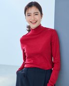 【ドゥクラッセ/DoCLASSE】のコットンガーゼ・ハイネック/衿高6cm レッド|ID: prp329100004935711 ipo3291000000037101443