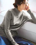 【ドゥクラッセ/DoCLASSE】のコットンガーゼ・ハイネック/衿高6cm グレー|ID: prp329100004935711 ipo3291000000037101445