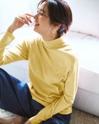 【ドゥクラッセ/DoCLASSE】のコットンガーゼ・ハイネック/衿高6cm イエロー|ID: prp329100004935711 ipo3291000000037101446