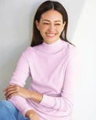 【ドゥクラッセ/DoCLASSE】のコットンガーゼ・ハイネック/衿高6cm ピンク|ID: prp329100004935711 ipo3291000000037101449