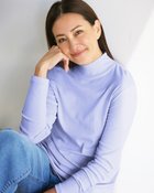 【ドゥクラッセ/DoCLASSE】のコットンガーゼ・ハイネック/衿高6cm アイリス|ID: prp329100004935711 ipo3291000000037101452