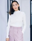 【ドゥクラッセ/DoCLASSE】のコットンガーゼ・ハイネック/衿高6cm ホワイト|ID: prp329100004935711 ipo3291000000037234891