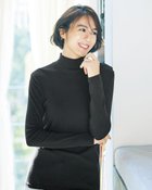 【ドゥクラッセ/DoCLASSE】のコットンガーゼ・ハイネック/衿高6cm ブラック|ID: prp329100004935711 ipo3291000000037234892