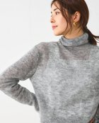 【ドゥクラッセ/DoCLASSE】のスーパーキッドモヘア・シアーハイネックニット ライトグレー|ID: prp329100004935721 ipo3291000000037039343