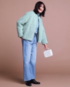 【ドゥクラッセ/DoCLASSE】のプードルエコファー・ショートコート ブルーグリーン|ID: prp329100004935729 ipo3291000000037244826