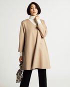 【ドゥクラッセ/DoCLASSE】のソフトポンチ・ロングフレアトップス ベージュ|ID: prp329100004935732 ipo3291000000037244910