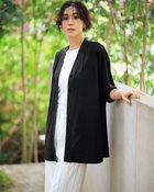 【ドゥクラッセ/DoCLASSE】のUVスラブ・2WAYボタンカーディガン ブラック|ID: prp329100004935743 ipo3291000000037039483