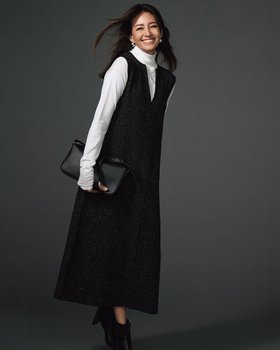 【ドゥクラッセ/DoCLASSE】 ストレッチラメジャカード・ジャンパースカート人気、トレンドファッション・服の通販 founy(ファニー) ファッション Fashion レディースファッション Fashion for Women スカート Skirts カットソー Cut and Sewn Top ストレッチ Stretch, Stretchy Fabric フロント Front, Front Design ラグジュアリー Luxury, Elegant 人気 Popular, Best Seller |ID:prp329100004935745