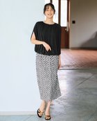 【ドゥクラッセ/DoCLASSE】のUVスラブ・ナロースカート 白黒|ID: prp329100004935746 ipo3291000000037039498