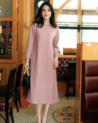 【ドゥクラッセ/DoCLASSE】のファインジャカード・Aラインワンピース 人気、トレンドファッション・服の通販 founy(ファニー) ファッション Fashion レディースファッション Fashion for Women ワンピース Dresses Aラインワンピース・フレアシルエット A-Line Dresses / Flared Silhouette Dresses アクセサリー Fashion Accessories シンプル Simple, Minimal ジャケット Jacket, Outerwear ストレッチ Stretch, Stretchy Fabric スリット Slit, Slit Detail ツイード Twill, Twill Weave バランス Balance, Style Balance フェミニン Feminine, Girly フレア Flare, Flared エレガント 上品 Elegant 人気 Popular, Best Seller 再入荷 Restock / Back in Stock thumbnail ピンク|ID: prp329100004935751 ipo3291000000037039518