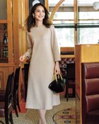 【ドゥクラッセ/DoCLASSE】のファインジャカード・Aラインワンピース 人気、トレンドファッション・服の通販 founy(ファニー) ファッション Fashion レディースファッション Fashion for Women ワンピース Dresses Aラインワンピース・フレアシルエット A-Line Dresses / Flared Silhouette Dresses アクセサリー Fashion Accessories シンプル Simple, Minimal ジャケット Jacket, Outerwear ストレッチ Stretch, Stretchy Fabric スリット Slit, Slit Detail ツイード Twill, Twill Weave バランス Balance, Style Balance フェミニン Feminine, Girly フレア Flare, Flared エレガント 上品 Elegant 人気 Popular, Best Seller 再入荷 Restock / Back in Stock thumbnail ベージュ・パターン|ID: prp329100004935751 ipo3291000000037039520