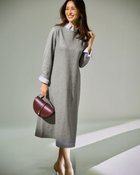 【ドゥクラッセ/DoCLASSE】のファインジャカード・Aラインワンピース 人気、トレンドファッション・服の通販 founy(ファニー) ファッション Fashion レディースファッション Fashion for Women ワンピース Dresses Aラインワンピース・フレアシルエット A-Line Dresses / Flared Silhouette Dresses アクセサリー Fashion Accessories シンプル Simple, Minimal ジャケット Jacket, Outerwear ストレッチ Stretch, Stretchy Fabric スリット Slit, Slit Detail ツイード Twill, Twill Weave バランス Balance, Style Balance フェミニン Feminine, Girly フレア Flare, Flared エレガント 上品 Elegant 人気 Popular, Best Seller 再入荷 Restock / Back in Stock thumbnail グレー|ID: prp329100004935751 ipo3291000000037039526