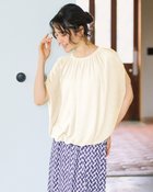 【ドゥクラッセ/DoCLASSE】のUVスラブ・ギャザーブラウジングトップス オフホワイト|ID: prp329100004935755 ipo3291000000037245247