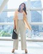 【ドゥクラッセ/DoCLASSE】のルーセントシアー・フライフロントシャツ 人気、トレンドファッション・服の通販 founy(ファニー) ファッション Fashion レディースファッション Fashion for Women トップス・カットソー Cut & Sew Tops シャツ・ブラウス・オフィスカジュアル Elegant Blouses & Button-Ups トレンド Trend, Trending Now thumbnail ベージュ|ID: prp329100004935756 ipo3291000000037039561