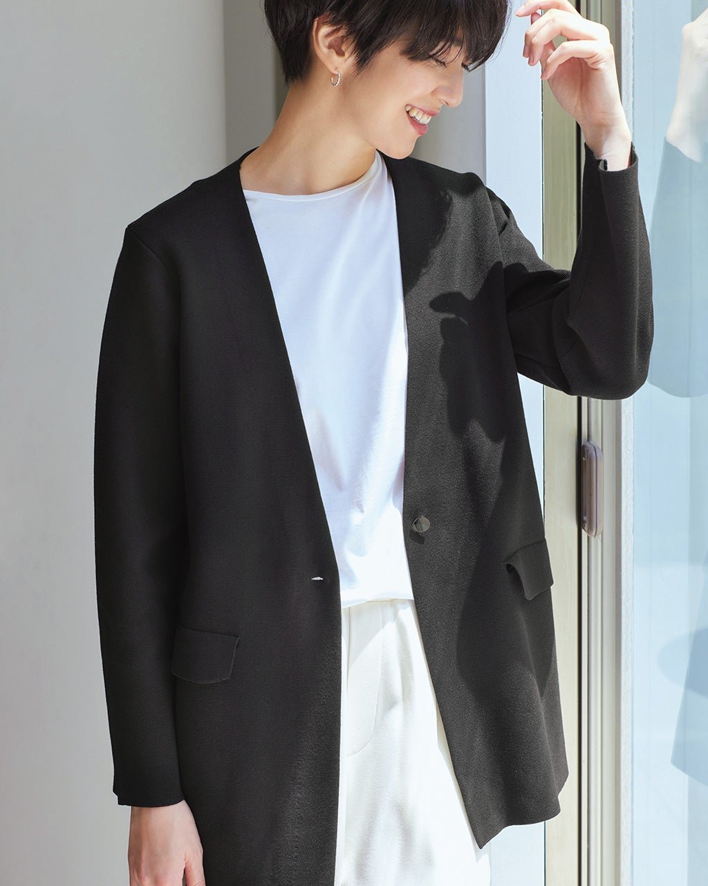 【ドゥクラッセ/DoCLASSE】のミラノリブ・深Vネックミドル丈ジャケット 人気、トレンドファッション・服の通販 founy(ファニー) 　ファッション　Fashion　レディースファッション　Fashion for Women　アウター　Coat / Outerwear Collection　レディースジャケット・軽アウター　Jackets　カーディガン　Cardigan, Knitwear　ジャケット　Jacket, Outerwear　ミドル　Middle Length, Mid Height　ミラノリブ　Milano Rib, Milano Stitch　定番　Standard, Basic Item　 other-1|ID: prp329100004935779 ipo3291000000037039678