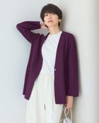 【ドゥクラッセ/DoCLASSE】のミラノリブ・深Vネックミドル丈ジャケット 人気、トレンドファッション・服の通販 founy(ファニー) ファッション Fashion レディースファッション Fashion for Women アウター Coat / Outerwear Collection レディースジャケット・軽アウター Jackets カーディガン Cardigan, Knitwear ジャケット Jacket, Outerwear ミドル Middle Length, Mid Height ミラノリブ Milano Rib, Milano Stitch 定番 Standard, Basic Item thumbnail パープル|ID: prp329100004935779 ipo3291000000037039684
