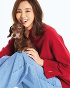 【ドゥクラッセ/DoCLASSE】のウール混・パーツ使いハイネックセーター レッド|ID: prp329100004935803 ipo3291000000037101969