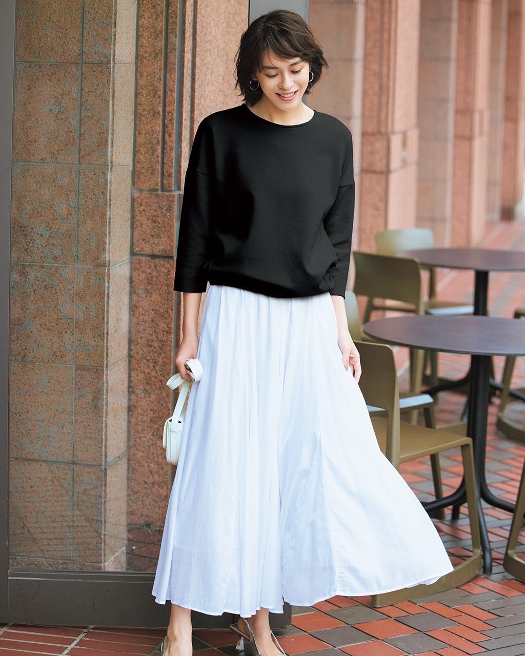 【ドゥクラッセ/DoCLASSE】のライトダンボール・7分袖プルオーバー インテリア・キッズ・メンズ・レディースファッション・服の通販 founy(ファニー) 　ファッション　Fashion　レディースファッション　Fashion for Women　トップス・カットソー　Cut & Sew Tops　シャツ・ブラウス・オフィスカジュアル　Elegant Blouses & Button-Ups　ロングTシャツ・Tシャツ　Longline T-Shirts & Tees　カジュアルプルオーバー・ニットトップス　Pullovers & Knit Tops / Casual Pullovers　カットソー・ベーシックTシャツ　Cut-and-Sewn Tops / Stretch Tees & Basics　カットソー　Cut and Sewn Top　フォルム　Silhouette, Form　エレガント 上品　Elegant　夏　Summer　春　Spring　S/S・春夏　SS, Spring/Summer, Warm Season　ブラック|ID: prp329100004935804 ipo3291000000037039858