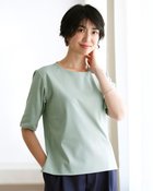 【ドゥクラッセ/DoCLASSE】のコンパクトフォルム/5分袖・ドゥクラッセTシャツ ダスティーブルー|ID: prp329100004935808 ipo3291000000037039873