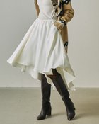 【ドゥクラッセ/DoCLASSE】の二重織ストレッチ・フレアスカートライクパンツ オフホワイト|ID: prp329100004935818 ipo3291000000037039929