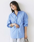 【ドゥクラッセ/DoCLASSE】のUVイージーケア・抜け感フォルムシャツ サックス・パターン|ID: prp329100004935826 ipo3291000000037039964