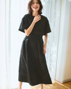 【ドゥクラッセ/DoCLASSE】のカットジャカード・タックフレアスカート ブラック|ID: prp329100004935834 ipo3291000000037040008