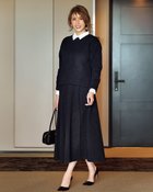 【ドゥクラッセ/DoCLASSE】のフラワージャカード・ロングフレアスカート ミッドナイトブルー|ID: prp329100004935836 ipo3291000000037102198