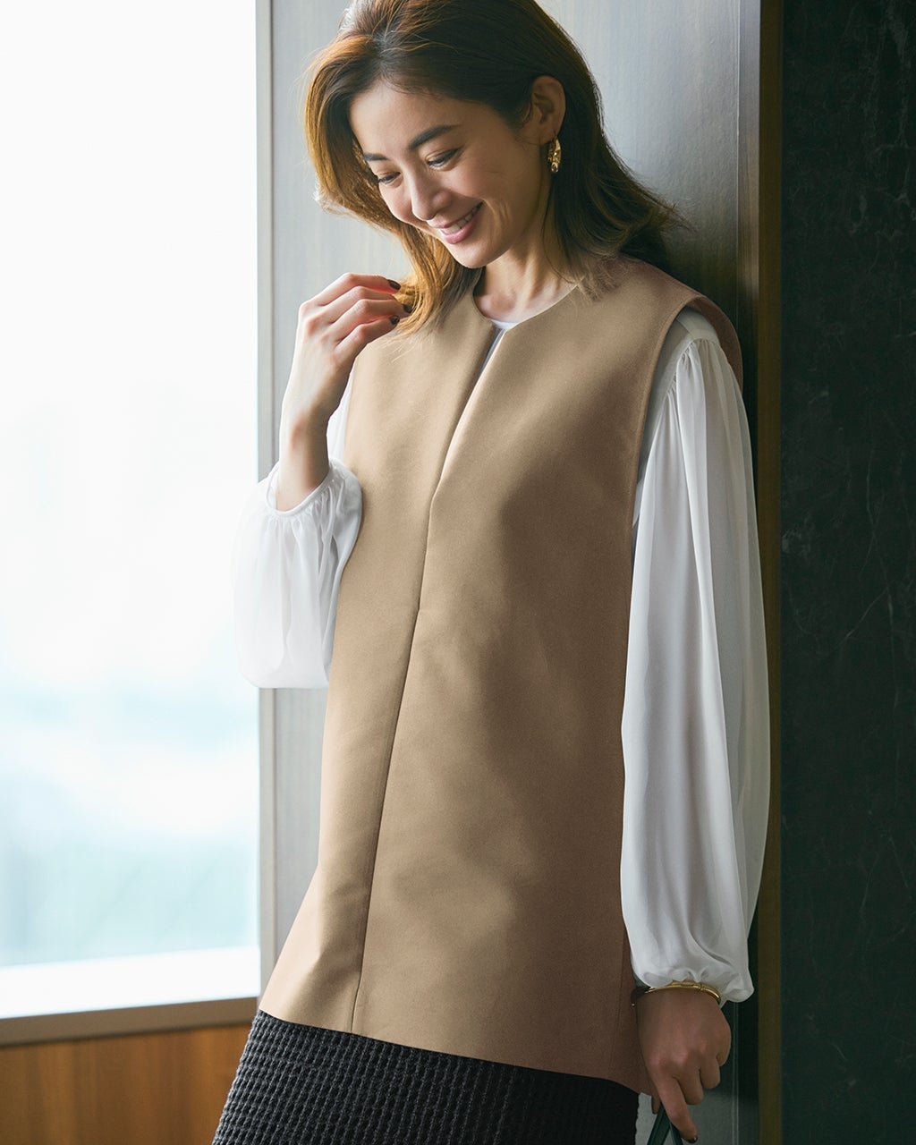 【ドゥクラッセ/DoCLASSE】の高密度ダブルクロス・ボクシージレ インテリア・キッズ・メンズ・レディースファッション・服の通販 founy(ファニー) 　ファッション　Fashion　レディースファッション　Fashion for Women　アウター　Coat / Outerwear Collection　レディースジャケット・軽アウター　Jackets　ジャケット　Jacket, Outerwear　ダブル　Double, Double-Breasted　モダン　Modern, Contemporary　秋　Autumn　トープ|ID: prp329100004938365 ipo3291000000037056779