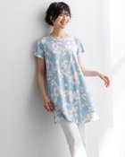 【ドゥクラッセ/DoCLASSE】の綿スラブ・アシメフレアチュニック ライトブルー|ID: prp329100004938371 ipo3291000000037245313