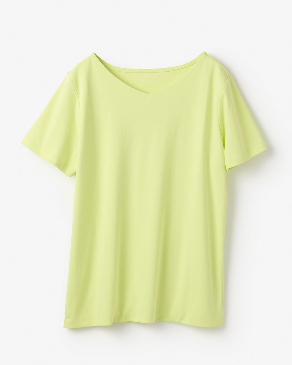 【ドゥクラッセ/DoCLASSE】の浅Vネック・半袖/スーピマ・ドゥクラッセTシャツ インテリア・キッズ・メンズ・レディースファッション・服の通販 founy(ファニー) 　ファッション　Fashion　レディースファッション　Fashion for Women　トップス・カットソー　Cut & Sew Tops　シャツ・ブラウス・オフィスカジュアル　Elegant Blouses & Button-Ups　ロングTシャツ・Tシャツ　Longline T-Shirts & Tees　カットソー・ベーシックTシャツ　Cut-and-Sewn Tops / Stretch Tees & Basics　Vネックトップス　V-Neck Tops / V-Cut Neckline Shirts　インナー　Innerwear　カットソー　Cut and Sewn Top　シンプル　Simple, Minimal　ジャケット　Jacket, Outerwear　ダブル　Double, Double-Breasted　デニム　Denim, Jeans Material　定番　Standard, Basic Item　なめらか　Smooth, Silky Texture　人気　Popular, Best Seller　パール　Pearl, Pearl Accent　フロント　Front, Front Design　ベーシック　Basic, Essential　半袖　Short Sleeve, Half Sleeve　おすすめ　Recommended / Our Picks　夏　Summer　ビジネス 仕事 通勤　Business / Work / Commuting　アップルイエロー|ID: prp329100004938372 ipo3291000000037057074