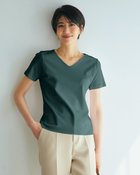 【ドゥクラッセ/DoCLASSE】の浅Vネック・半袖/スーピマ・ドゥクラッセTシャツ グレーブルー|ID: prp329100004938372 ipo3291000000037191834