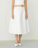 【ドゥクラッセ/DoCLASSE】のリボンジャカード・フレアスカート 人気、トレンドファッション・服の通販 founy(ファニー) ファッション Fashion レディースファッション Fashion for Women スカート Skirts Aライン・フレアスカート A-Line & Flared Skirts ジャカード／ジャガード Jacquard, Woven Pattern セットアップ Set-Up, Coordinated Outfit ドレス Dress, One-Piece ビスチェ Bustier, Corset Top フレア Flare, Flared リボン Ribbon, Bow 春 Spring |ID:prp329100004938379