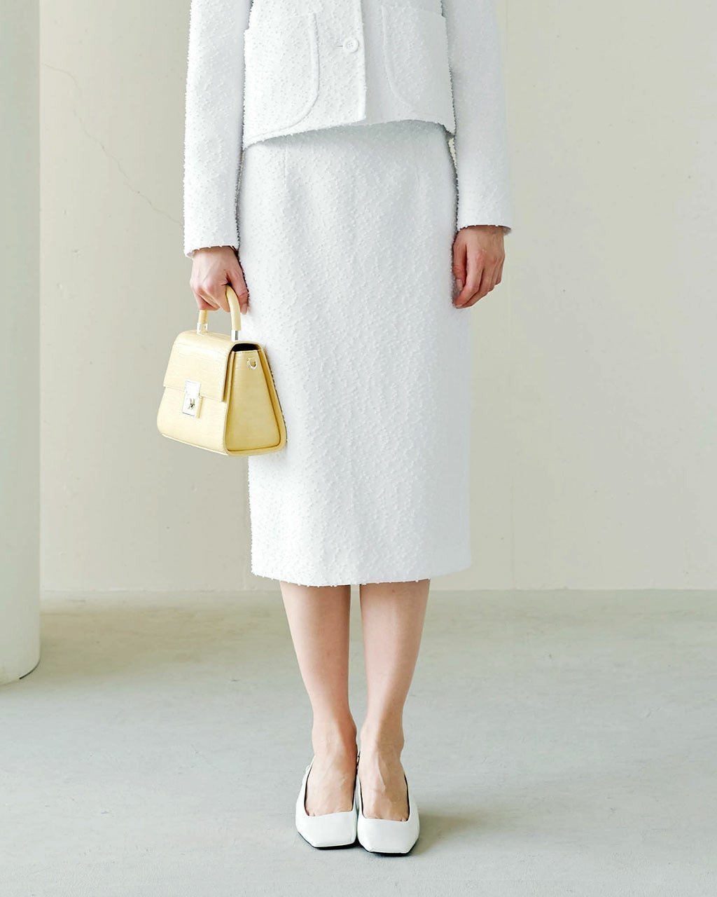 【ドゥクラッセ/DoCLASSE】のボンボンツイード・スカート インテリア・キッズ・メンズ・レディースファッション・服の通販 founy(ファニー) 　ファッション　Fashion　レディースファッション　Fashion for Women　スカート　Skirts　イタリア　Italy　ジャケット　Jacket, Outerwear　ツイード　Twill, Twill Weave　別注　Limited Edition, Custom Order　ホワイト|ID: prp329100004938380 ipo3291000000037057492