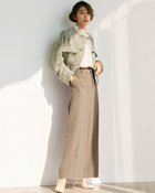 【ドゥクラッセ/DoCLASSE】の二重織カルゼ・ストレートフレアパンツ 人気、トレンドファッション・服の通販 founy(ファニー) ファッション Fashion レディースファッション Fashion for Women パンツ Pants & Trousers おすすめ Recommended / Our Picks カッティング Cutting Detail ダブル Double, Double-Breasted トレンド Trend, Trending Now フィット Fit, Slim Fit フレア Flare, Flared エレガント 上品 Elegant 秋 Autumn thumbnail トープ|ID: prp329100004938381 ipo3291000000037057497