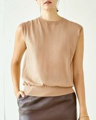 【ドゥクラッセ/DoCLASSE】のスーパーファインメリノ・ノースリーブトップス キャメル|ID: prp329100004938382 ipo3291000000037102766