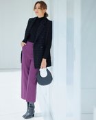 【ドゥクラッセ/DoCLASSE】のウールタッチニードル・ワイドクロップド 人気、トレンドファッション・服の通販 founy(ファニー) ファッション Fashion レディースファッション Fashion for Women パンツ Pants & Trousers スーツ Suit, Formalwear センター Center, Center Line フィット Fit, Slim Fit エレガント 上品 Elegant 洗える Machine Washable thumbnail パープル|ID: prp329100004938383 ipo3291000000037057504