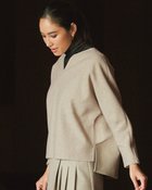 【ドゥクラッセ/DoCLASSE】のメルトンタッチ・キーネックプルオーバー 人気、トレンドファッション・服の通販 founy(ファニー) ファッション Fashion レディースファッション Fashion for Women トップス・カットソー Cut & Sew Tops シャツ・ブラウス・オフィスカジュアル Elegant Blouses & Button-Ups ロングTシャツ・Tシャツ Longline T-Shirts & Tees カジュアルプルオーバー・ニットトップス Pullovers & Knit Tops / Casual Pullovers カットソー・ベーシックTシャツ Cut-and-Sewn Tops / Stretch Tees & Basics カットソー Cut and Sewn Top ストレッチ Stretch, Stretchy Fabric セットアップ Set-Up, Coordinated Outfit フォルム Silhouette, Form メルトン Melton, Heavy Wool モダン Modern, Contemporary 人気 Popular, Best Seller thumbnail ストーン|ID: prp329100004938384 ipo3291000000037057508