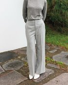 【ドゥクラッセ/DoCLASSE】のハイカウントサキソニー・ストレートパンツ 人気、トレンドファッション・服の通販 founy(ファニー) ファッション Fashion レディースファッション Fashion for Women パンツ Pants & Trousers とろみ Fluid, Flowy Fabric ストレート Straight, Straight Cut センター Center, Center Line バランス Balance, Style Balance thumbnail ライトグレー|ID: prp329100004938385 ipo3291000000037057511